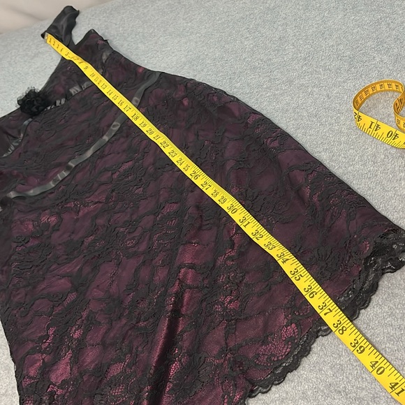 Y2K Whimsigoth Dark Fairy Dress Size 8 Petite Lace Gothic Grunge Vamp Cocktail - Picture 6 of 13